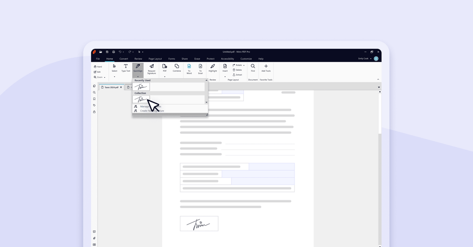 How to Sign a Digital Document in Minutes with Nitro Pro