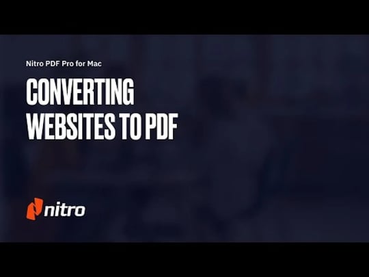 Converting Websites to PDF