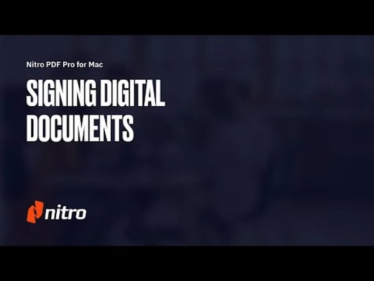 Signing your Document